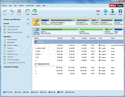 MiniTool Partition Wizard Home Edition particionáló MiniTool Partition Wizard Home Edition