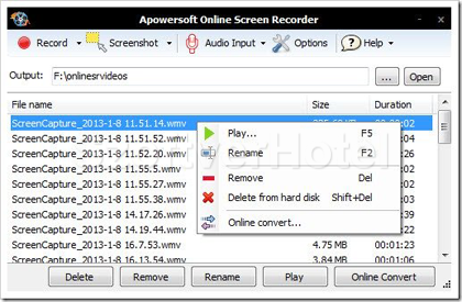Screen Recorder képfelvelő Screen Recorder