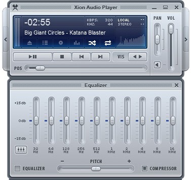 Xion Audio Player mp3 lejátszó
