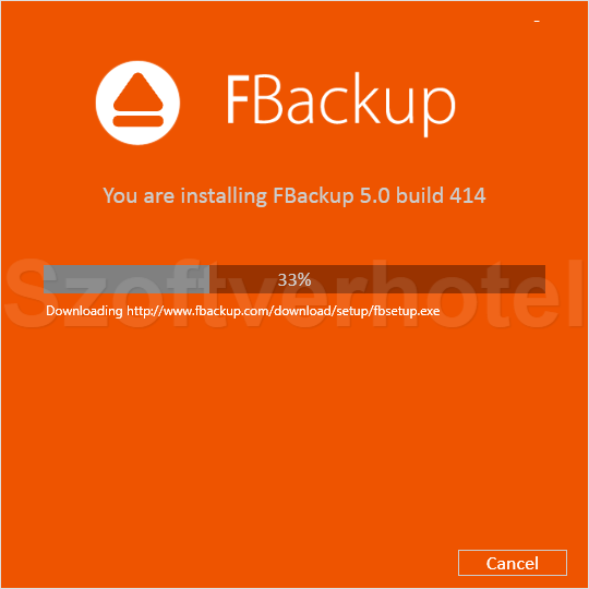 FBackup telepítés, 2. lépés