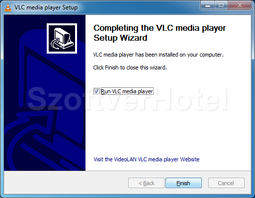 VLC Media Player telepítés, 6. lépés