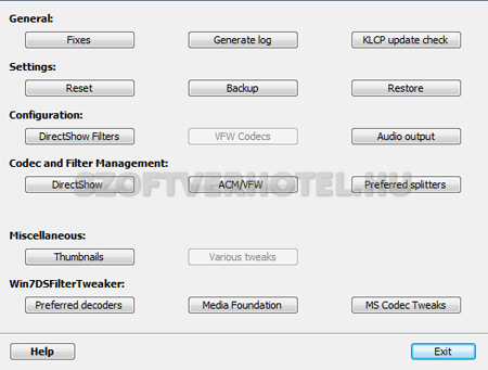 K-Lite Codec Pack felhasználói leírás, 1. instrukció Codec Pack felhasználói leírás 1.