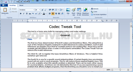 K-Lite Codec Pack felhasználói leírás, 3. instrukció Codec Pack felhasználói leírás 3.
