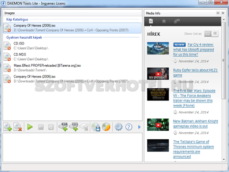 Daemon Tools felhasználói leírás, 1. instrukció Daemon Tools felhasználói leírás 1.