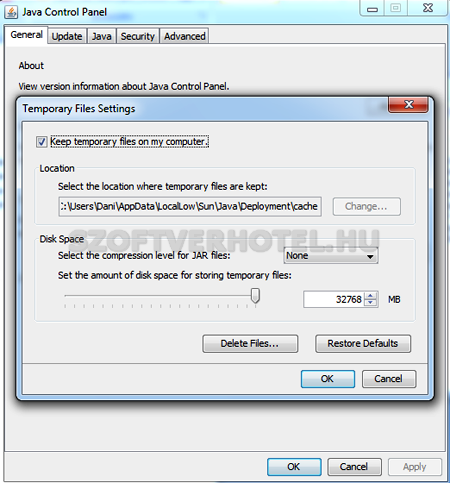 Java Plugin felhasználói leírás, 4. instrukció Java Plugin felhasználói leírás 4.