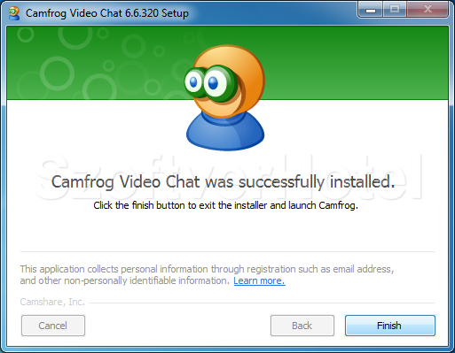 Camfrog Video Chat telepítés, 4. lépés