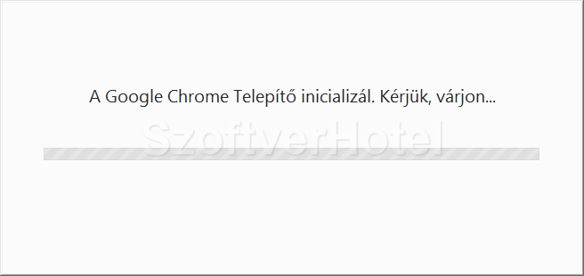 Google Chrome telepítés, 1. lépés