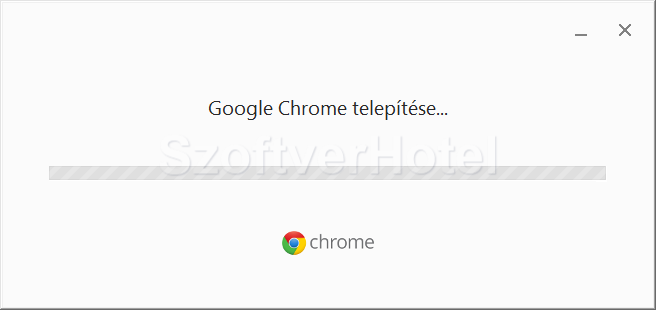 Google Chrome telepítés, 3. lépés