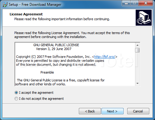 Free Download Manager telepítés, 2. lépés