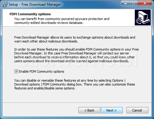Free Download Manager telepítés, 3. lépés