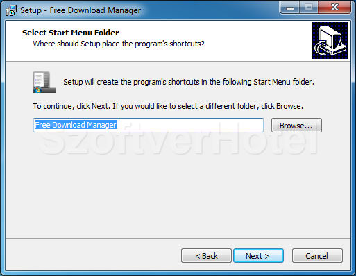 Free Download Manager telepítés, 7. lépés
