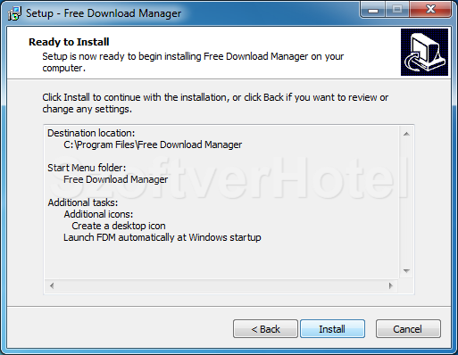 Free Download Manager telepítés, 9. lépés