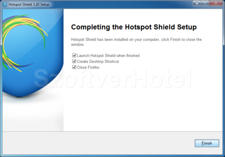 Hotspot Shield telepítés, 3. lépés