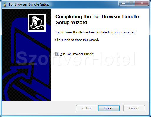 Tor Browser Bundle telepítés, 3. lépés