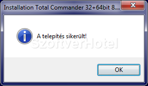 Total Commander telepítés, 7. lépés
