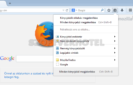 Mozilla Firefox felhasználói leírás 2.